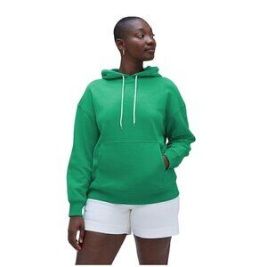 Everlane NWT The Track Organic Cotton Popover Sweatshirt, Bright Jade S - Casual